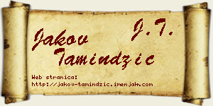 Jakov Tamindžić vizit kartica